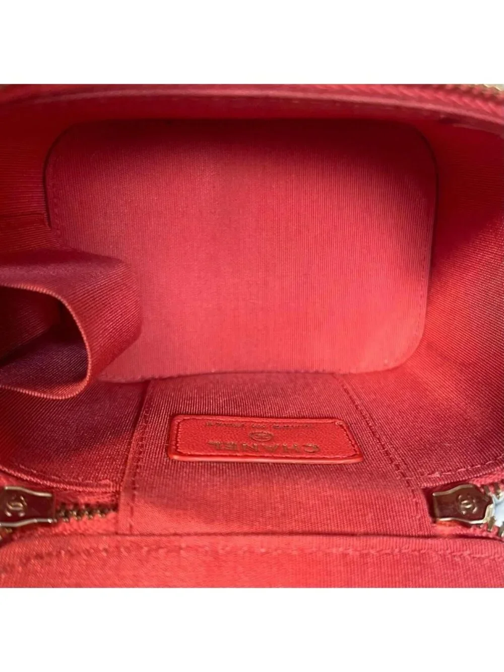 Chanel Chain Shoulder Vanity Basket Bicolor